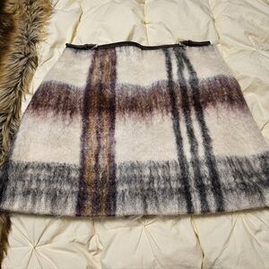 Prada, mohair,silk, Soft leather lambskin skirt.😍💞 NWOT